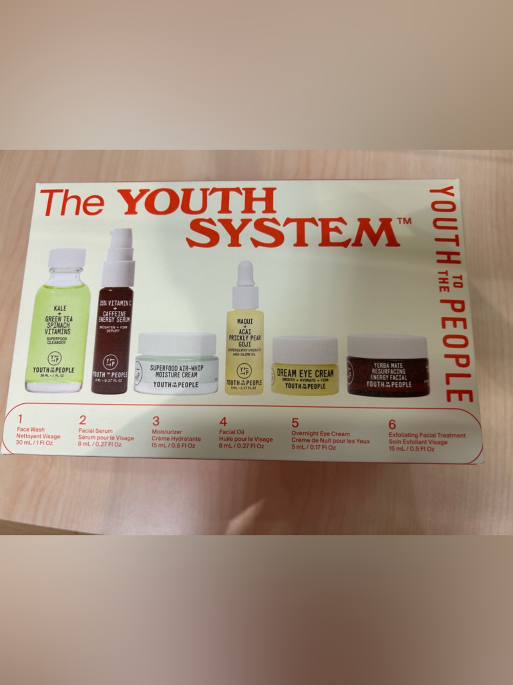 Youth To The People skincare travel set Serum cream oil set